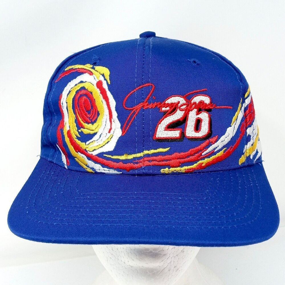 Vintage Jimmy Spencer Nascar Hat Cap Winston Cup Splash Swirl Snapback Racing - Picture 2 of 8
